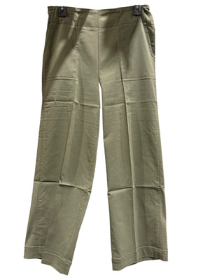 Chico's, Women's, Contrast Stitch, Pull On, Wide Leg, Pants, Green