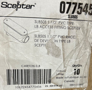 Ipex Scepter SLB50S 1-1/2" Access Fitting, Type LB - Image 1