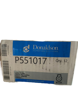 Donladson, P551017, Spin On, Full Flow, Lube Filter, (12pk) - FreemanLiquidators - [product_description]