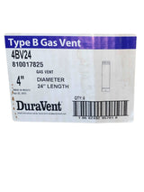 (6 Pack) DuraVent 4" Round B-Vent 24" Length Pipe - 4BV24 - Freeman Liquidators - [product_description]