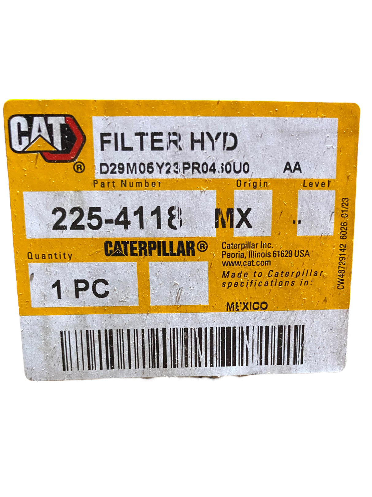 Caterpillar, 225-4118, Hydraulic Oil Filter - Freeman Liquidators - [product_description]