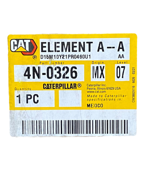 Caterpillar, 4N-0326, Engine Air Filter - Freeman Liquidators - [product_description]