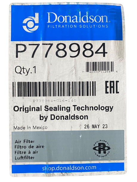 DONALDSON, P778984, AIR FILTER, PRIMARY RADIALSEAL - Freeman Liquidators