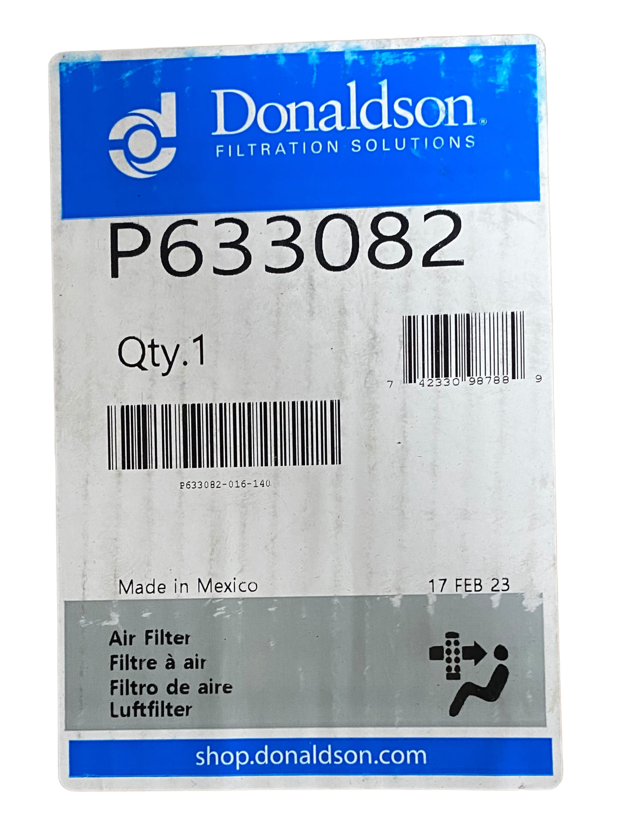 Donaldson, P633082, Primary, RadialSeal, Air Filter - Freeman Liquidators