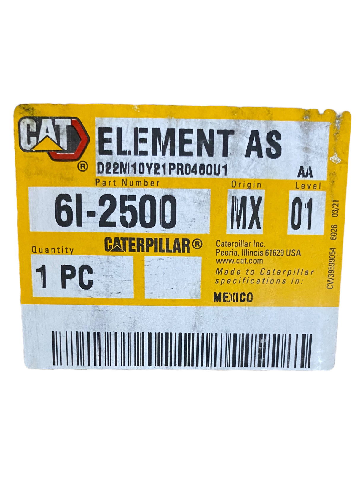 Caterpillar, 6I-2500, Element Assembly - Freeman Liquidators