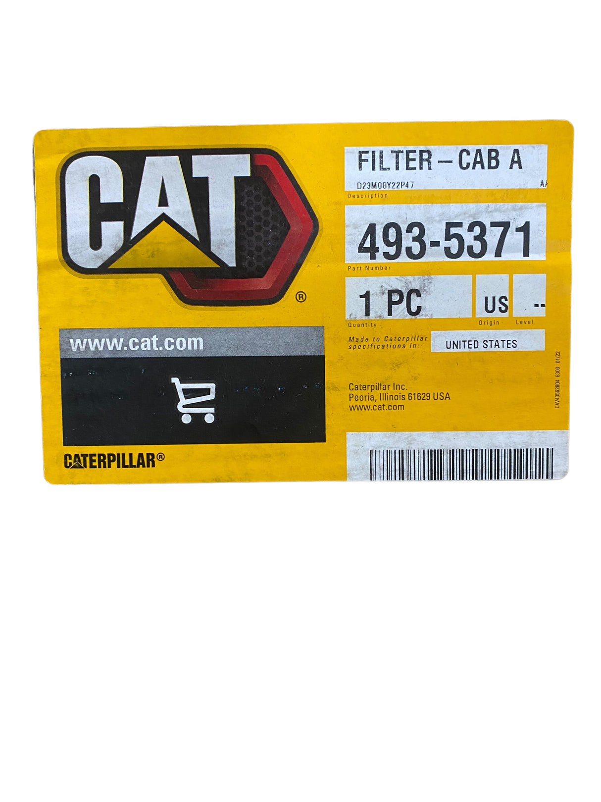 Caterpillar, 493-5371, Cabin Air Filter - Freeman Liquidators