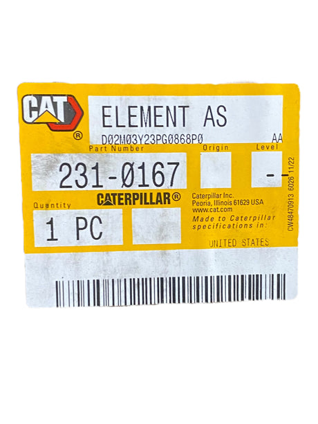 Caterpillar, 231-0167, Element Assembly - Freeman Liquidators