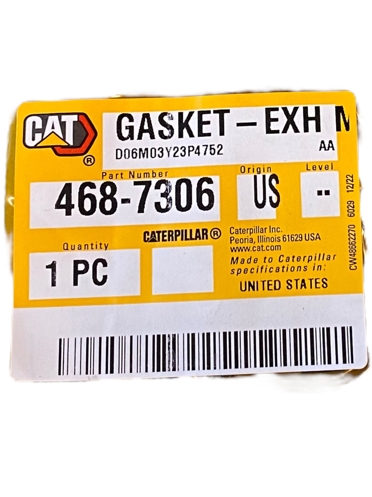 Caterpillar, 468-7306, Gasket - Freeman Liquidators