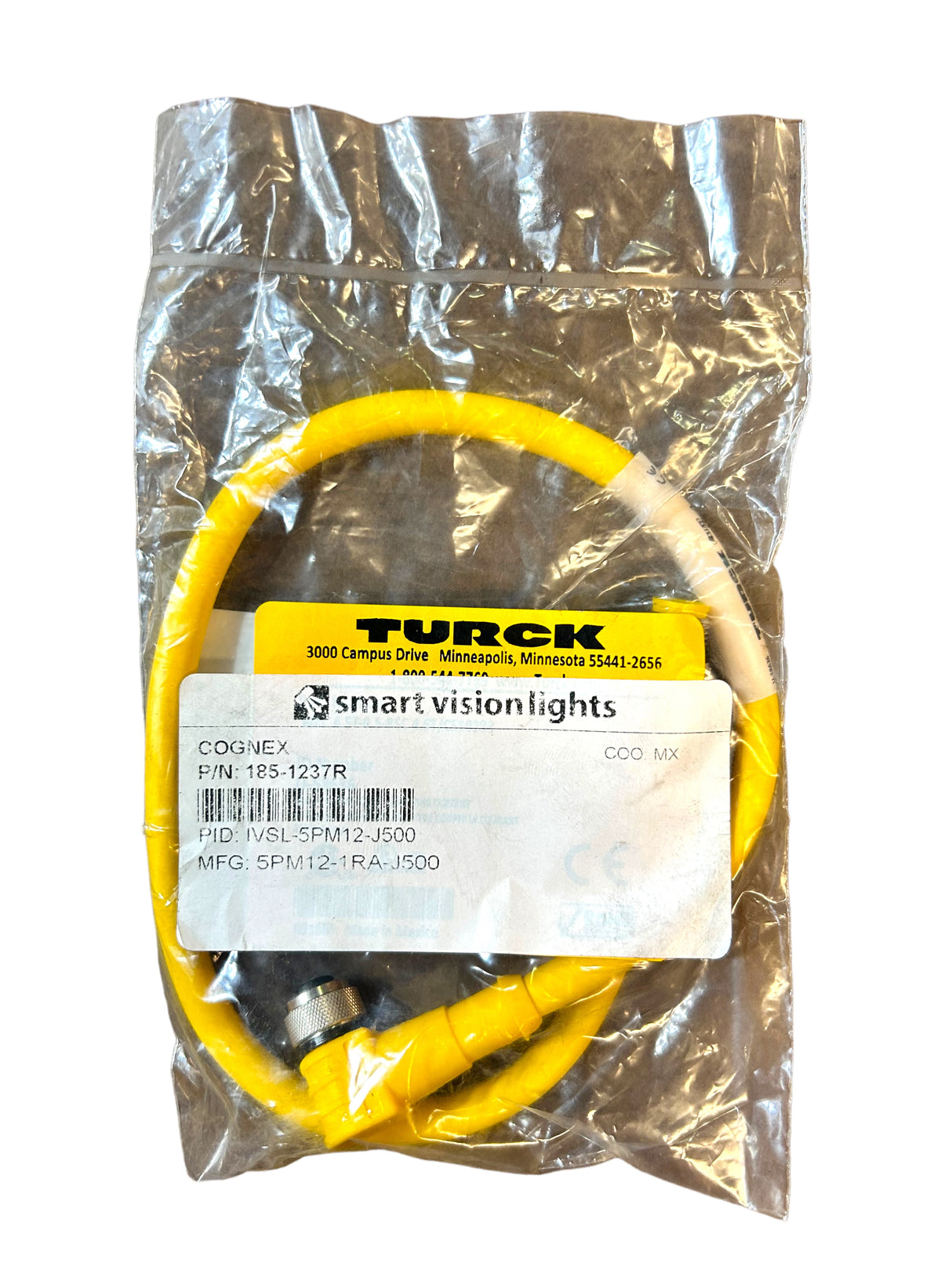 TURCK, 5PM12-1RAJ500, Right Angle, Jumper Cable - Freeman Liquidators