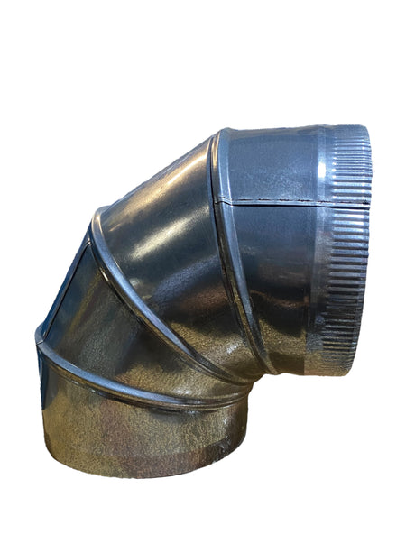 HCP, 15007004, 7", 90°, Adjustable, Round, Duct Elbow, 12 Pack - Freeman Liquidators