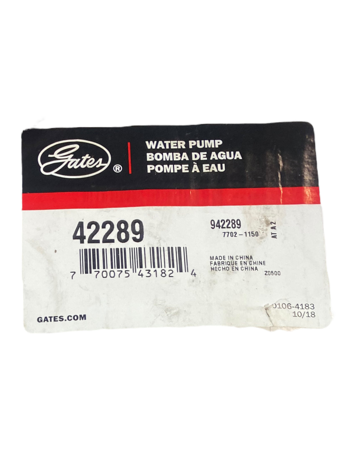 Gates 42289 Premium Engine Water Pump - Freeman Liquidators