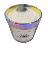 Less Is More, Rainbow, Fluorite, Crystal, Manifestation, Candle, 14oz - Freeman Liquidators