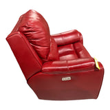 Red Leather, Power Recliner, In-Store Pickup Only - Freeman Liquidators