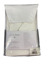 Sferra, Grande, Hotel, Pillowcases, Standard, Pair, (White/White) - Freeman Liquidators