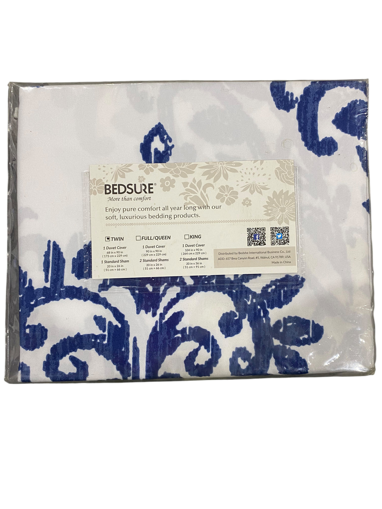 Bedsure, Twin, Duvet, Cover, Set, 2 pieces, Comforter Not Included - Freeman Liquidators