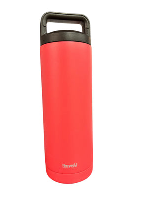 Brewsly, Hot & Cold, Stainless, Water Bottle, Steel, Double Insulated, Pink, XB-YT018