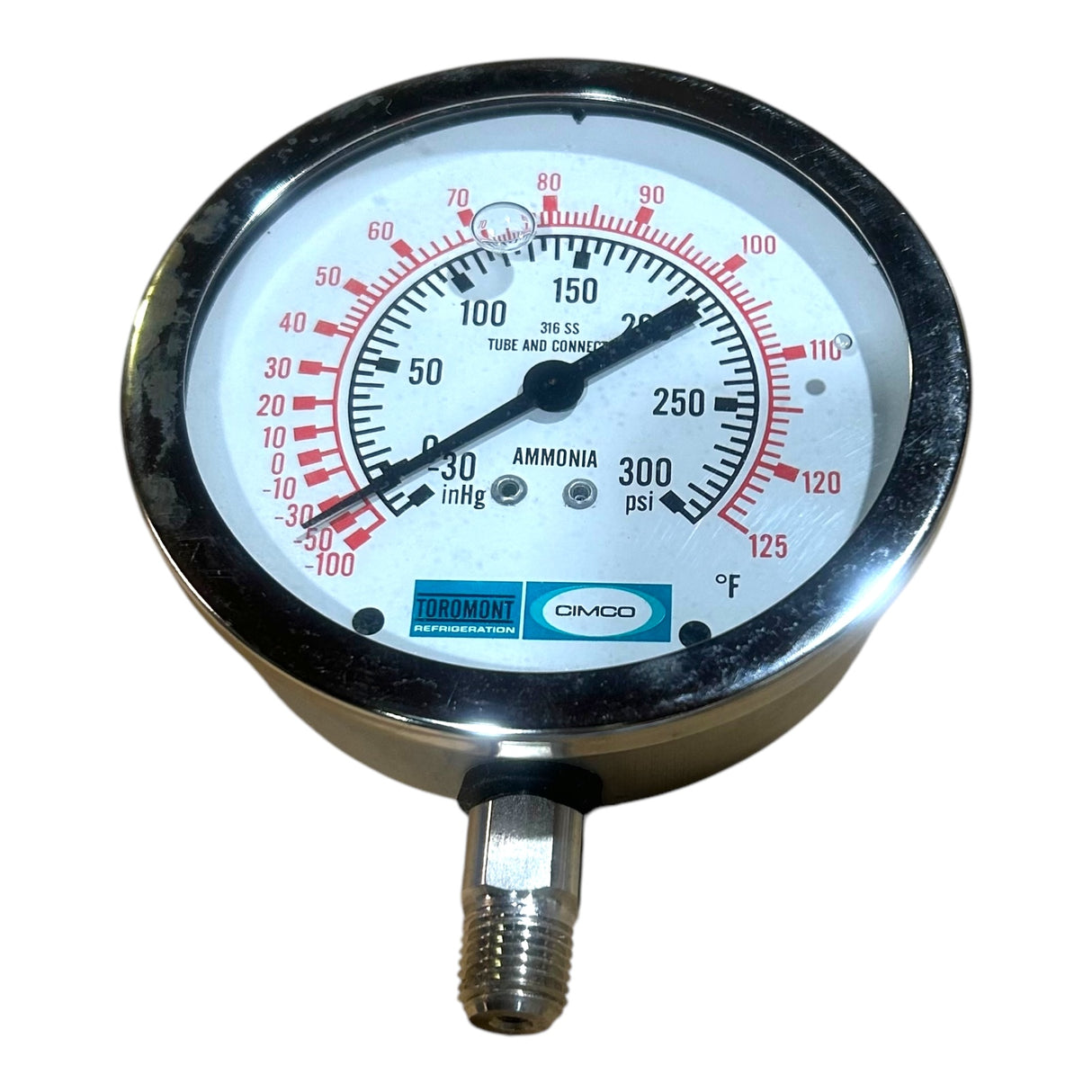 Cimco (CIMOGT135028B/1001687) Ammonia Pressure Guage - Freeman Liquidators