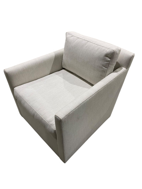 White, Cloth, Swivel, Chair, IN STORE PICKUP ONLY