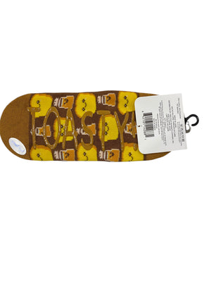 Precious Moments, Anti-Slip, Ballet, Cinnamon Toast, Print, Scented, Socks - Freeman Liquidators