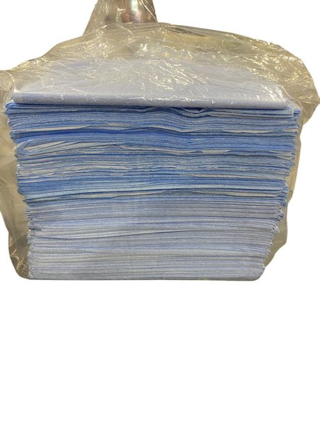 Medline, Disposable, Tissue, Poly, Flat, Stretcher, Sheets, 40" x 90", Blue, Pack of 50 - Freeman Liquidators