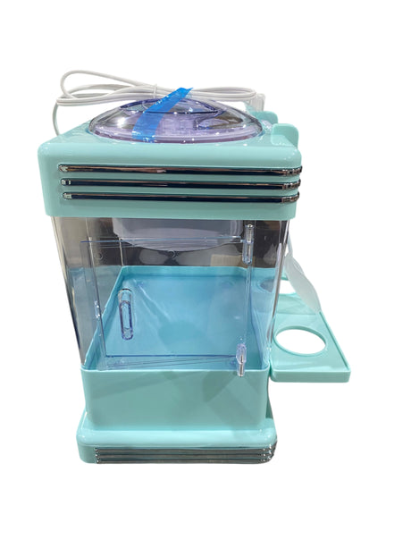 Nostalgia, Tabletop, Snow, Cone, Maker, 2 Reusable Cones, Ice Scoop, Aqua - Freeman Liquidators