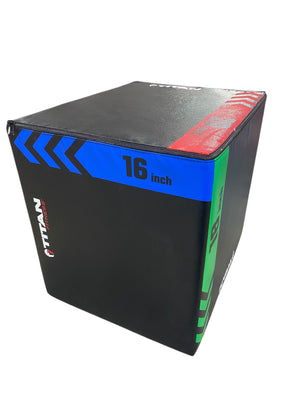 Titan Fitness, Heavy, Foam, Plyometric, Box, 16"x18"x20" - Freeman Liquidators