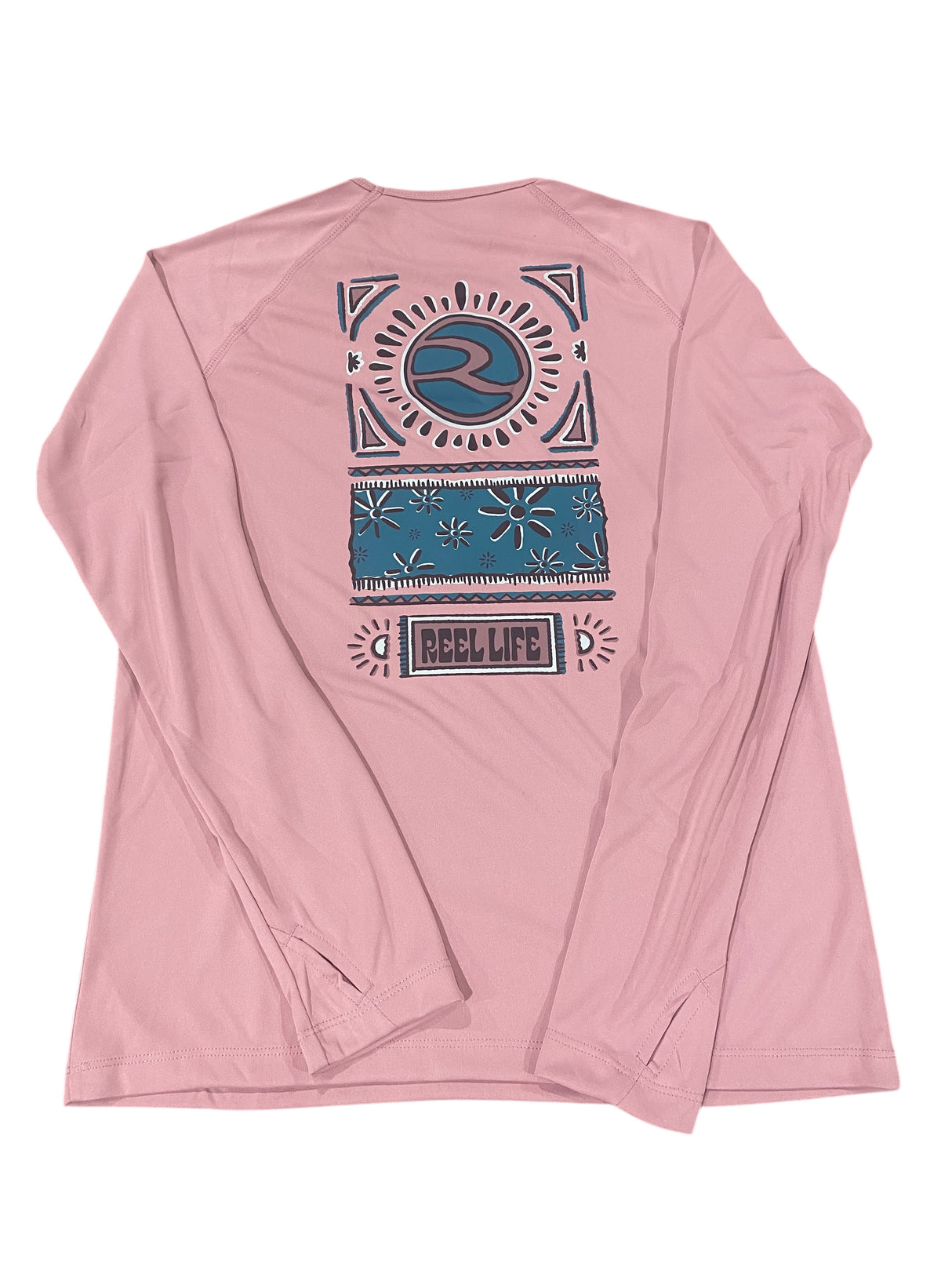 Reel Life, Women's, Long Sleeve, UV, T-Shirt, Pink - Freeman Liquidators - [product_description] - Women's Clothing