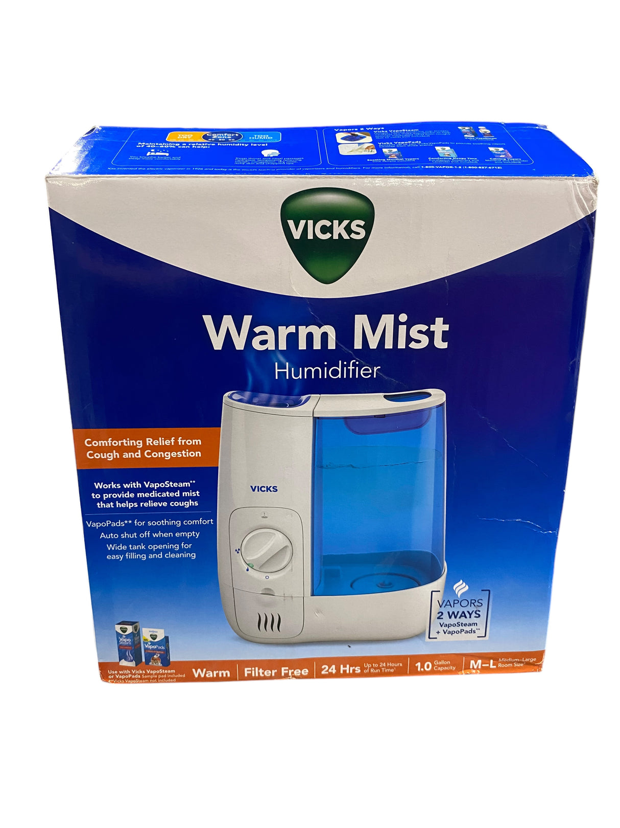 Vicks, Warm Mist Humidifier, VWM845V2 - Freeman Liquidators - [product_description] - Humidifiers