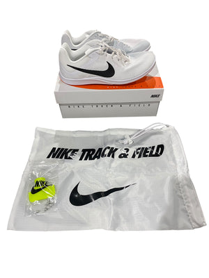 Nike, Zoom Rival Distance, Track, Field, Shoes, Men 9, Women's 10.5, White/Black - Freeman Liquidators - [product_description] - Men's Shoes