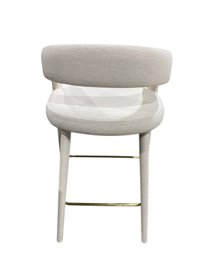CB2, Lisette, White, Performance, Fabric, Counter Stool - Freeman Liquidators - [product_description] - BAR STOOL
