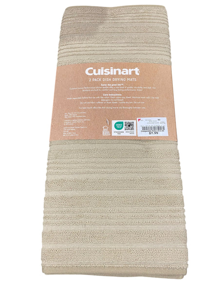 Cuisinart, Dish Drying Mats, 18" x 24", Pack of 2, Tan - Freeman Liquidators - [product_description] - DISH MAT