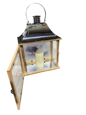 Carson, Memories Light The Way, Memorial, Candle, Lantern, Copper/Wood - Freeman Liquidators - [product_description] - LANTERN