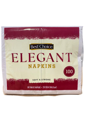Best Choice, 422786, Elegant Napkins, 100 Sheets/Pack, SINGLE PACK - Freeman Liquidators - [product_description] - Napkins