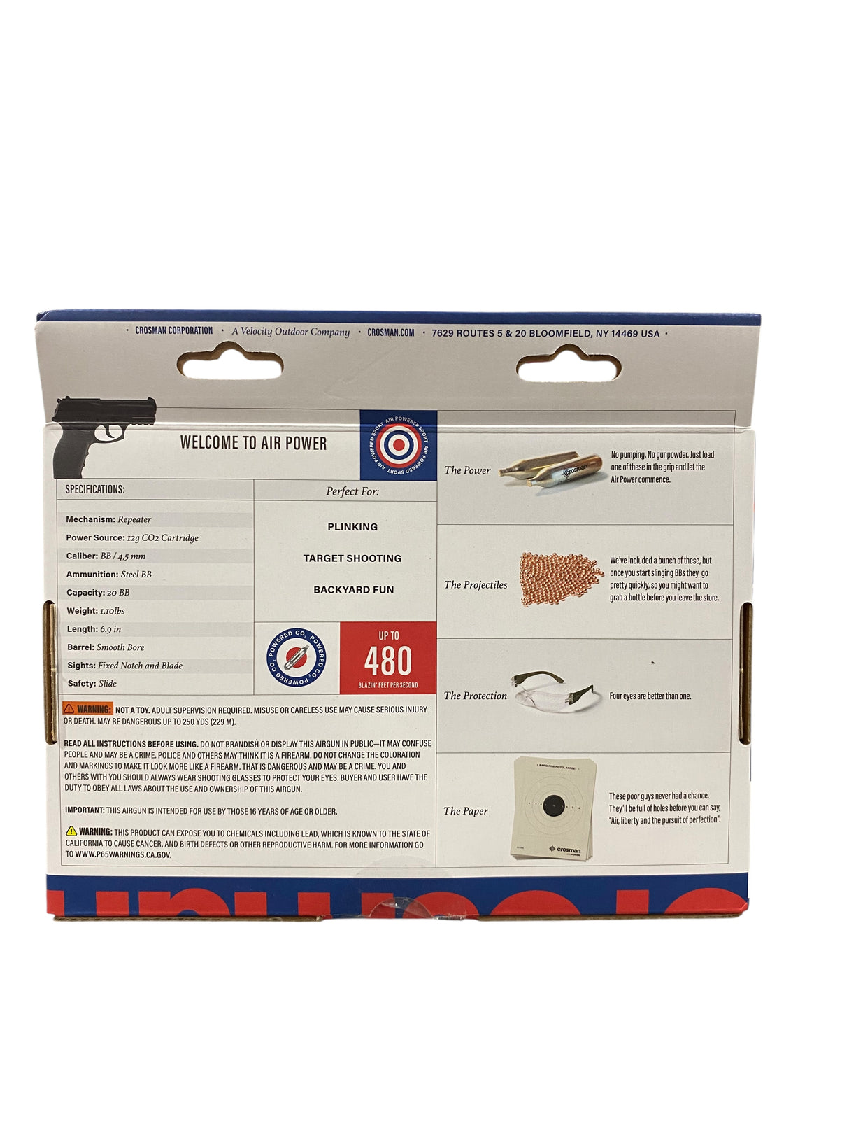 Crosman, P10 Phantom, CO2, Semi Auto, BB Air Pistol Kit