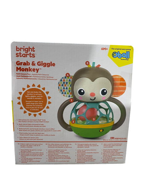 Bright Starts, Grab & Giggle Monkey, 6 Months+ - Freeman Liquidators - [product_description] - BABY TOY