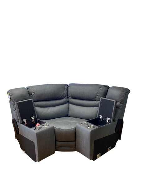 Lounge Wedge, Electric Consoles, Grey, Cloth, IN STORE PICKUP ONLY