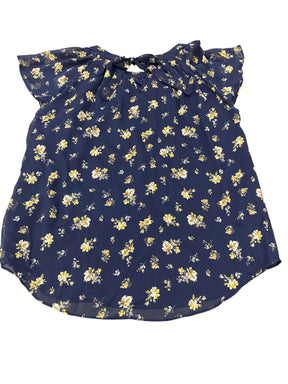 Lauren Conrad, Women's, Blouse, Navy, Floral - Freeman Liquidators - [product_description] - Women's Clothing