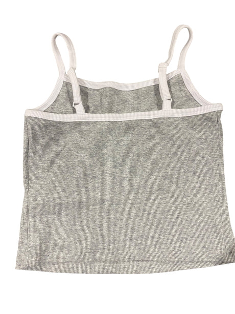 No Boundaries, Juniors, Cropped, Rib Cami, Grey - Freeman Liquidators - [product_description] - Women's Clothing
