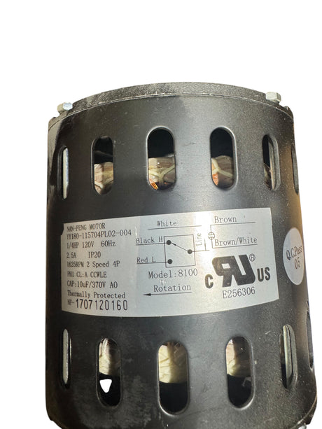 First Company, 8100 Fan Motor, E256306, W/ Housing Assembly - Freeman Liquidators - [product_description] - Fan Motors