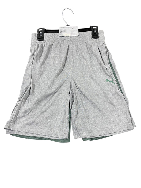 Puma, Kids, 2 Piece Short Set, Green Moon/Grey - Freeman Liquidators - [product_description] - Kids Clothing