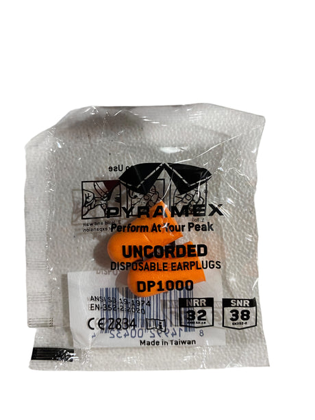 Pyramex, DP1000, Disposable, Uncorded, Earplugs, Box of 200 - Freeman Liquidators - [product_description] - EARPLUGS