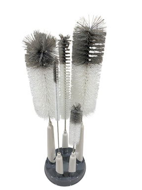 Mr. Siga, 5 Piece, Bottle Cleaning Brush Set, Storage Holder - Freeman Liquidators - [product_description] - cleaning brushes