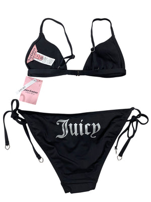Juicy Couture, Women's, 3 Heart, Bikini Set, Black - SWIMWEAR - Freeman Liquidators - [product_description]
