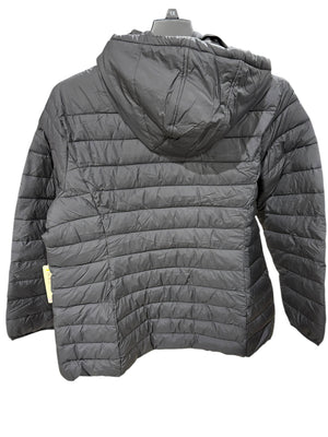 St. John's Bay, Women's, Plus Size, Hooded, Midweight, Puffer Jacket, Black