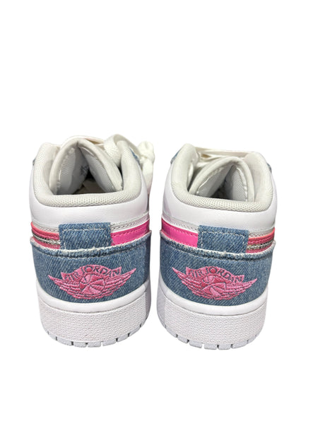 Jordan, Youth, 1 Low SE, GS, Denim, Sequin - Kids Shoes - Freeman Liquidators - [product_description]