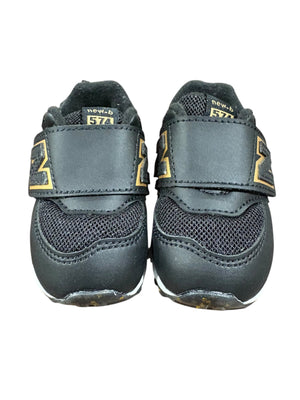 New Balance, Kids, 574 Hook & Loop, Black, Beige