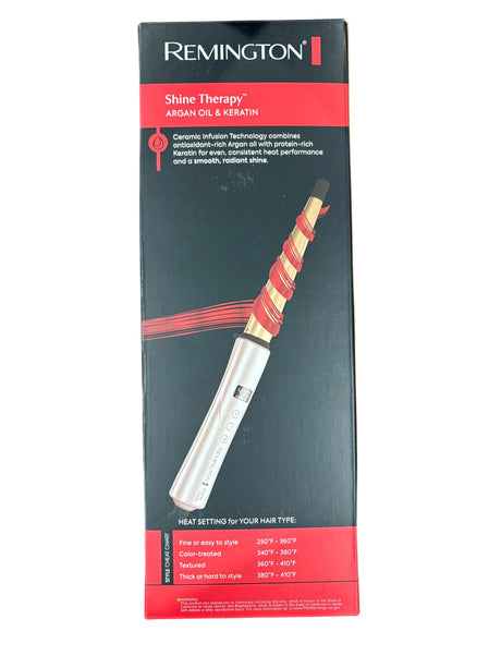 Remington, Shine Therapy, Argan Oil, Keratin, ½-1", Tapered Curling Wand - Curling Wand - Freeman Liquidators - [product_description]