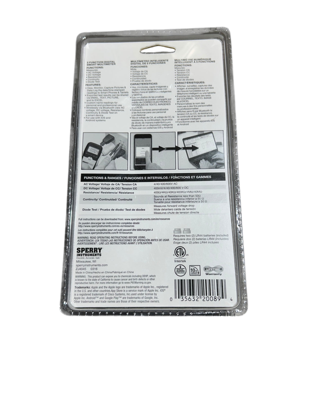 Sperry, Smart Digital MultiMeter, SDMM1000R - Image 2