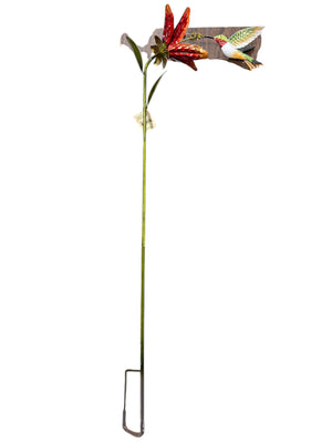 Regal Art, Hummingbird, Flower Stake, Ruby Throated, 44"