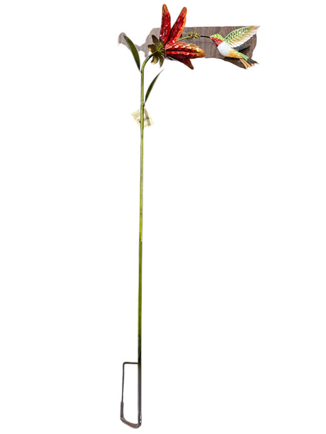Regal Art, Hummingbird, Flower Stake, Ruby Throated, 44"